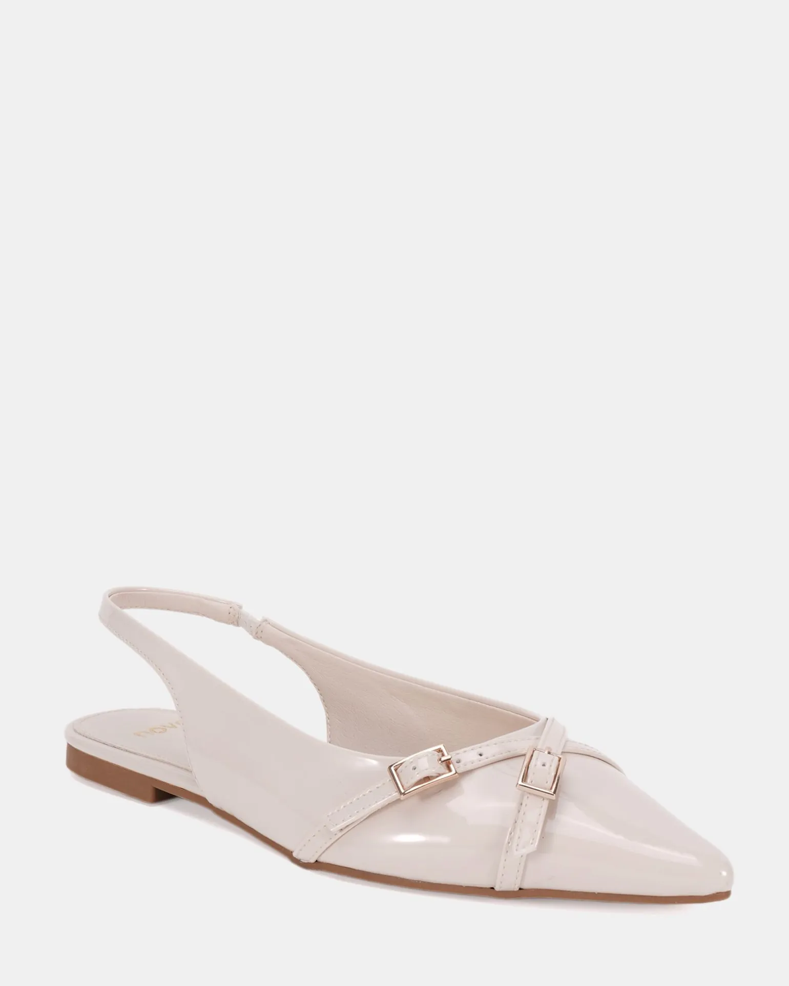 CORDOVA CREAM PATENT Ballet Flats