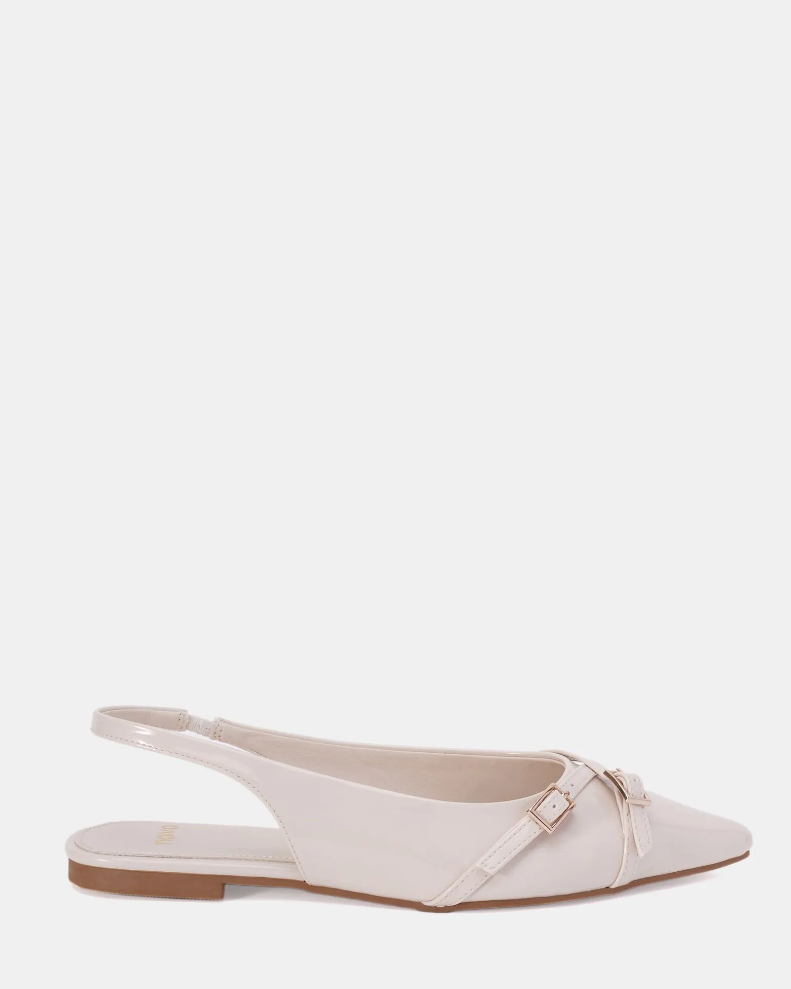 CORDOVA CREAM PATENT Ballet Flats