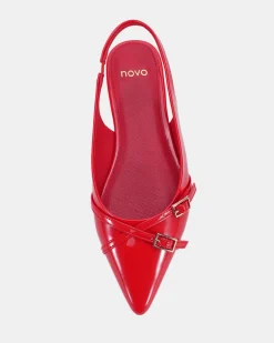CORDOVA Red Patent Ballet Flats