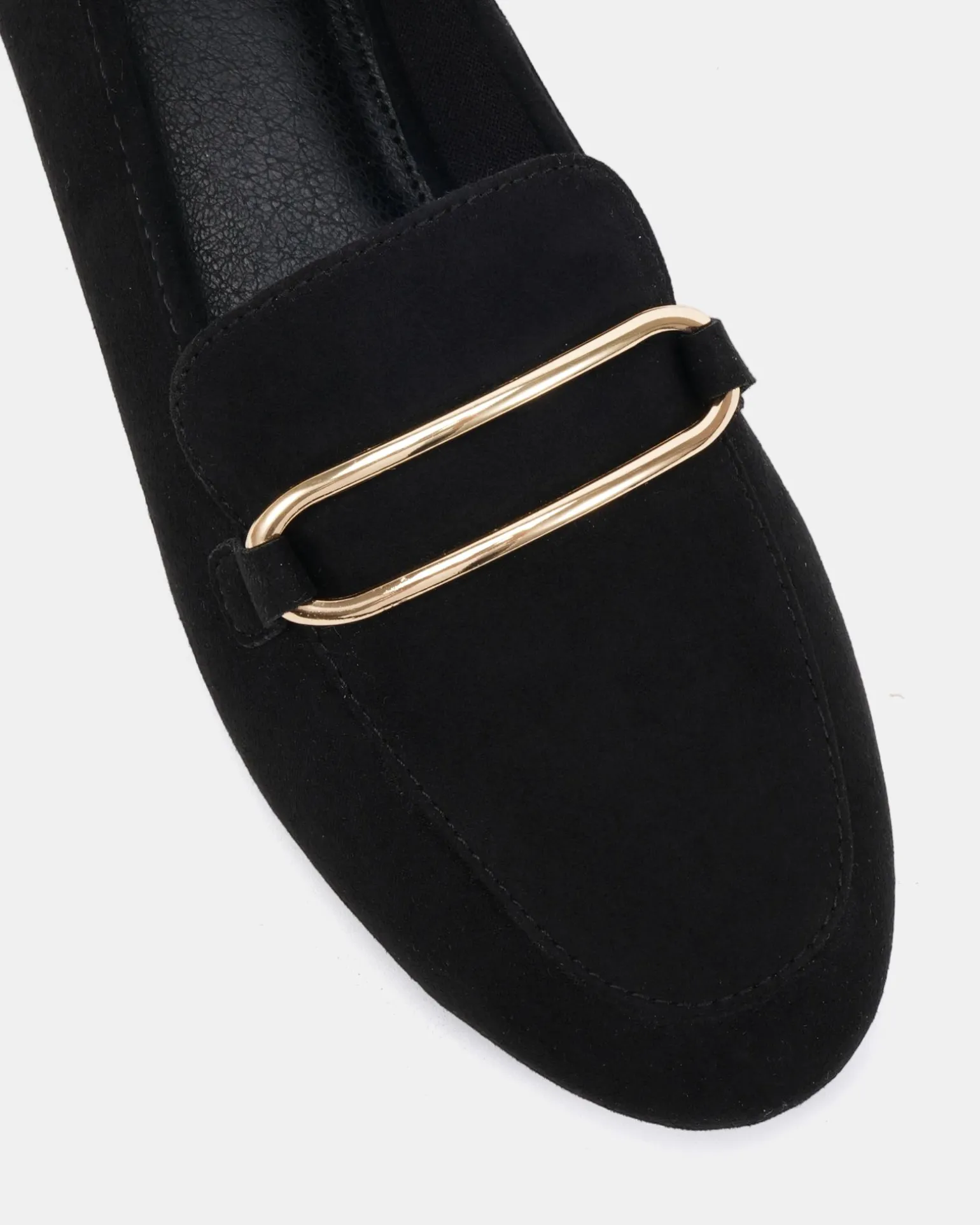 CORRIE Black Suede Loafers