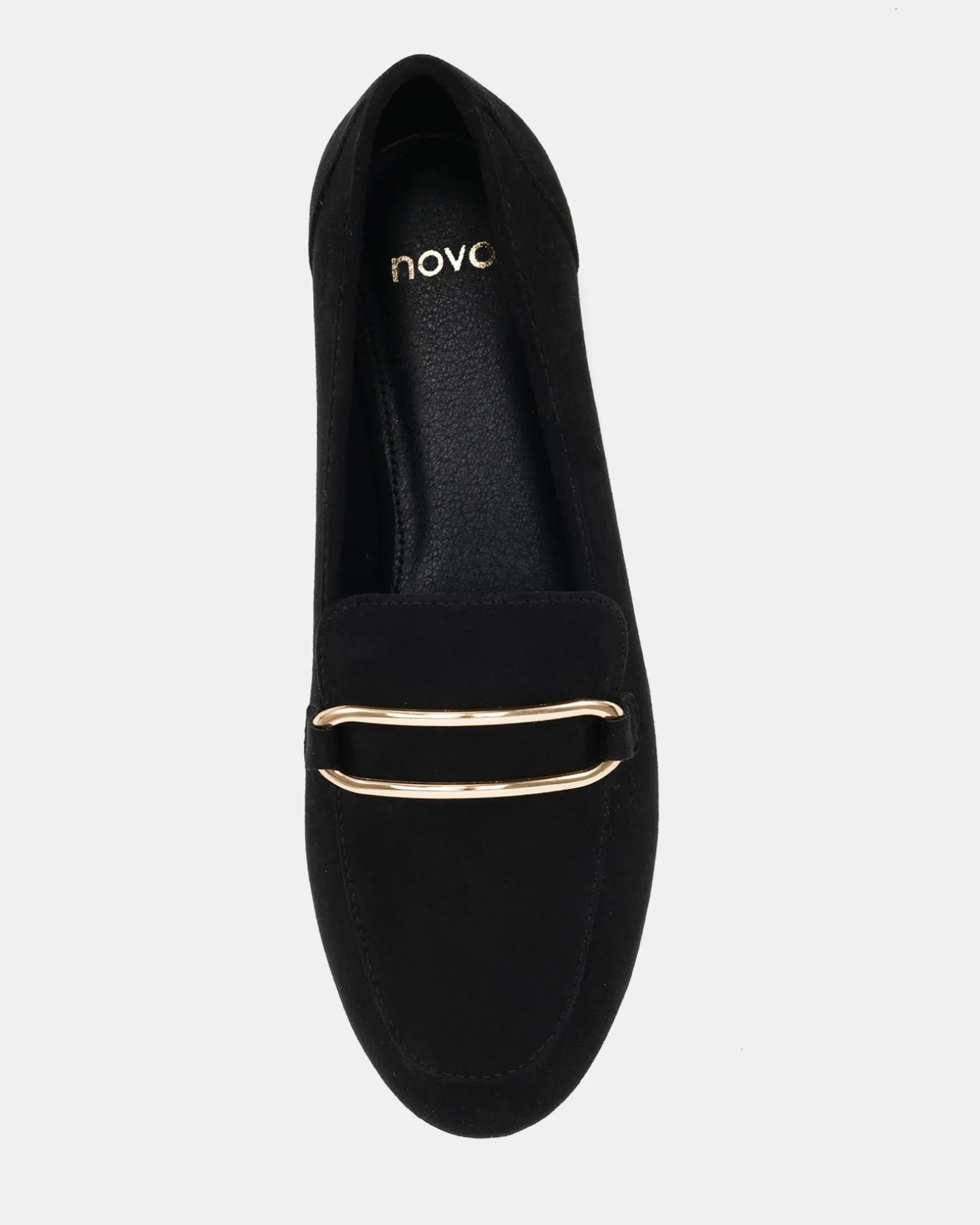 CORRIE Black Suede Loafers