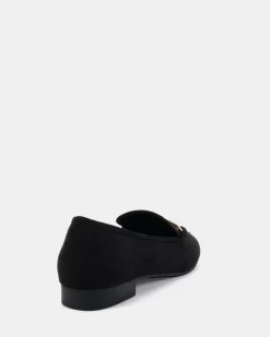 CORRIE Black Suede Loafers