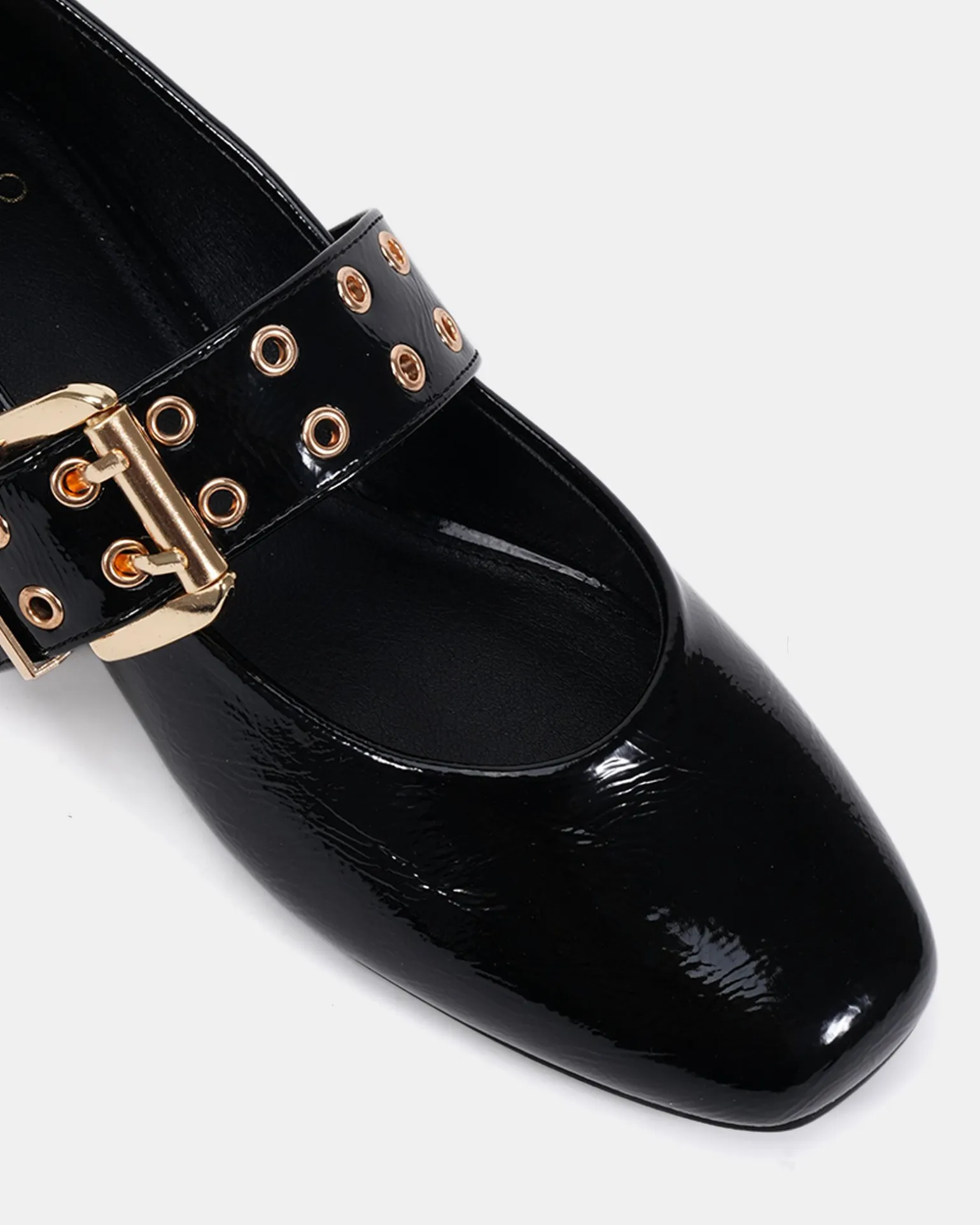 COTILLION Black Patent Ballet Flats