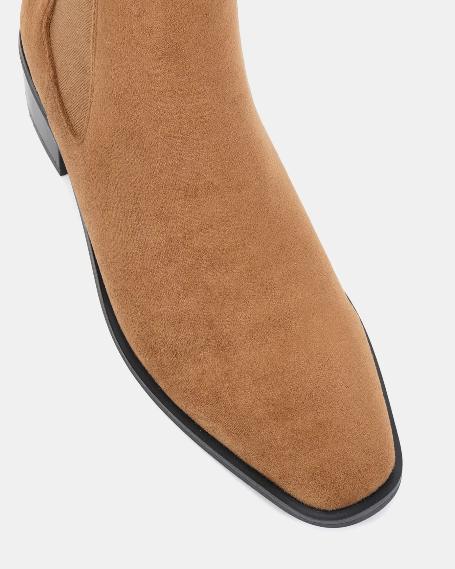 DALTA Caramel Suede Ankle Boots
