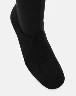 DASHIELL Black Suede Long Boots