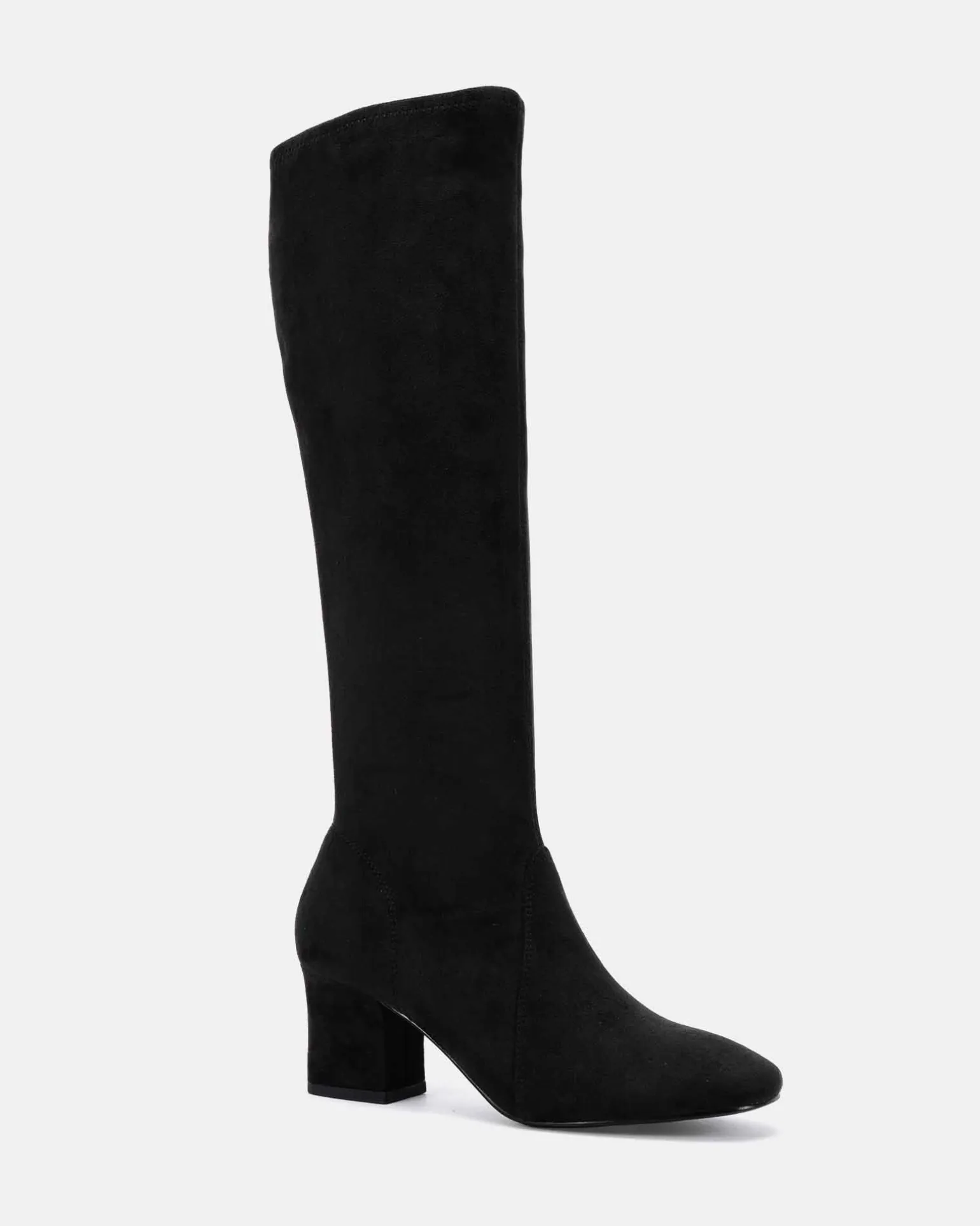 DASHIELL Black Suede Long Boots