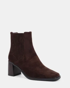 DEFT ESPRESSO SUEDE Heeled Boots