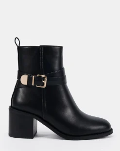 DESIRAE BLACK Heeled Boots