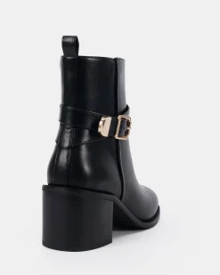 DESIRAE BLACK Heeled Boots