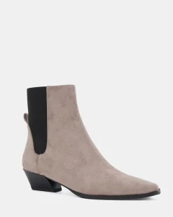 DESTA Dove Suede Ankle Boots