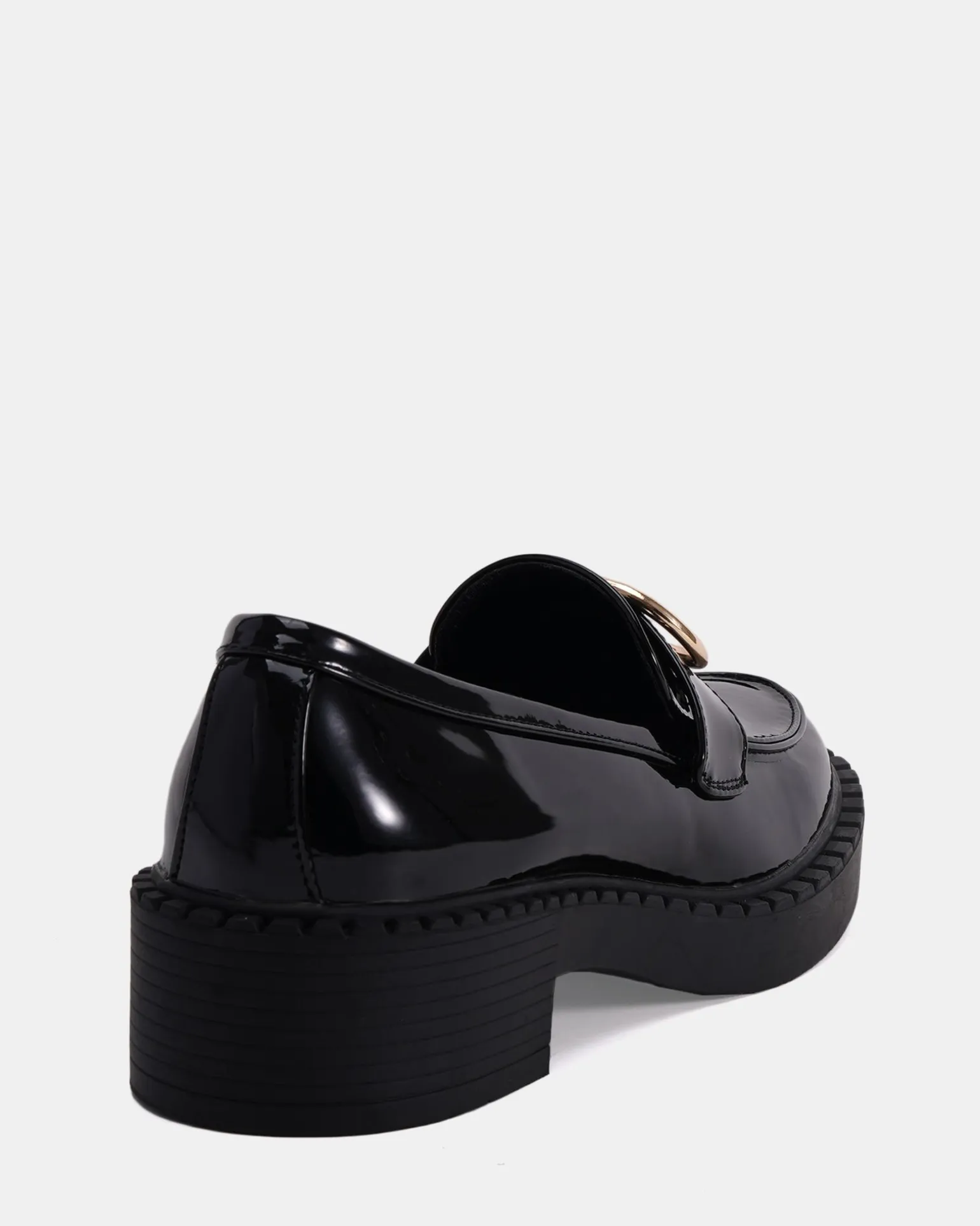 ELMORE Black Patent Loafers