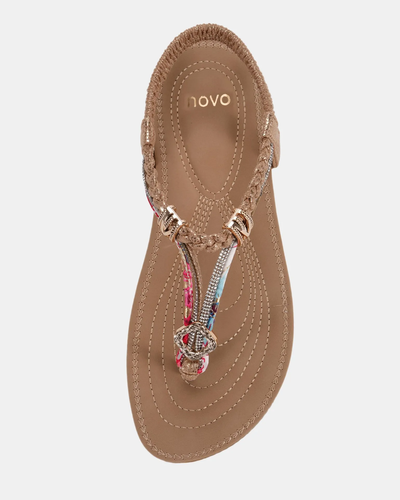 ELSANDY GOLD Strappy Sandals