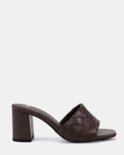 FARREN MILK CHOCOLATE Block Heels