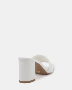 FARREN WHITE Block Heels