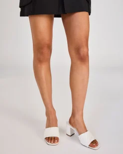 FARREN WHITE Block Heels