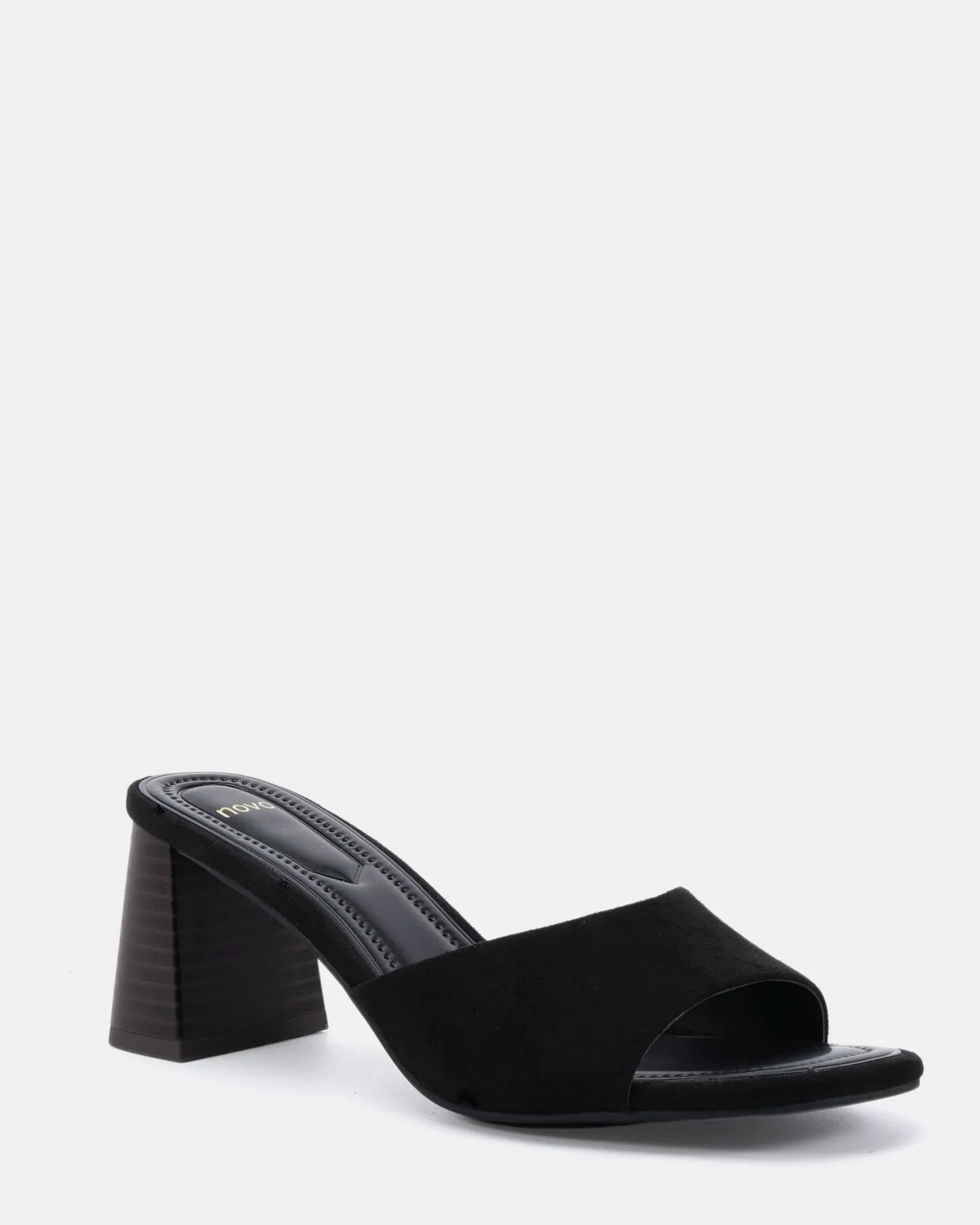 FINELLA Black Suede High Heels