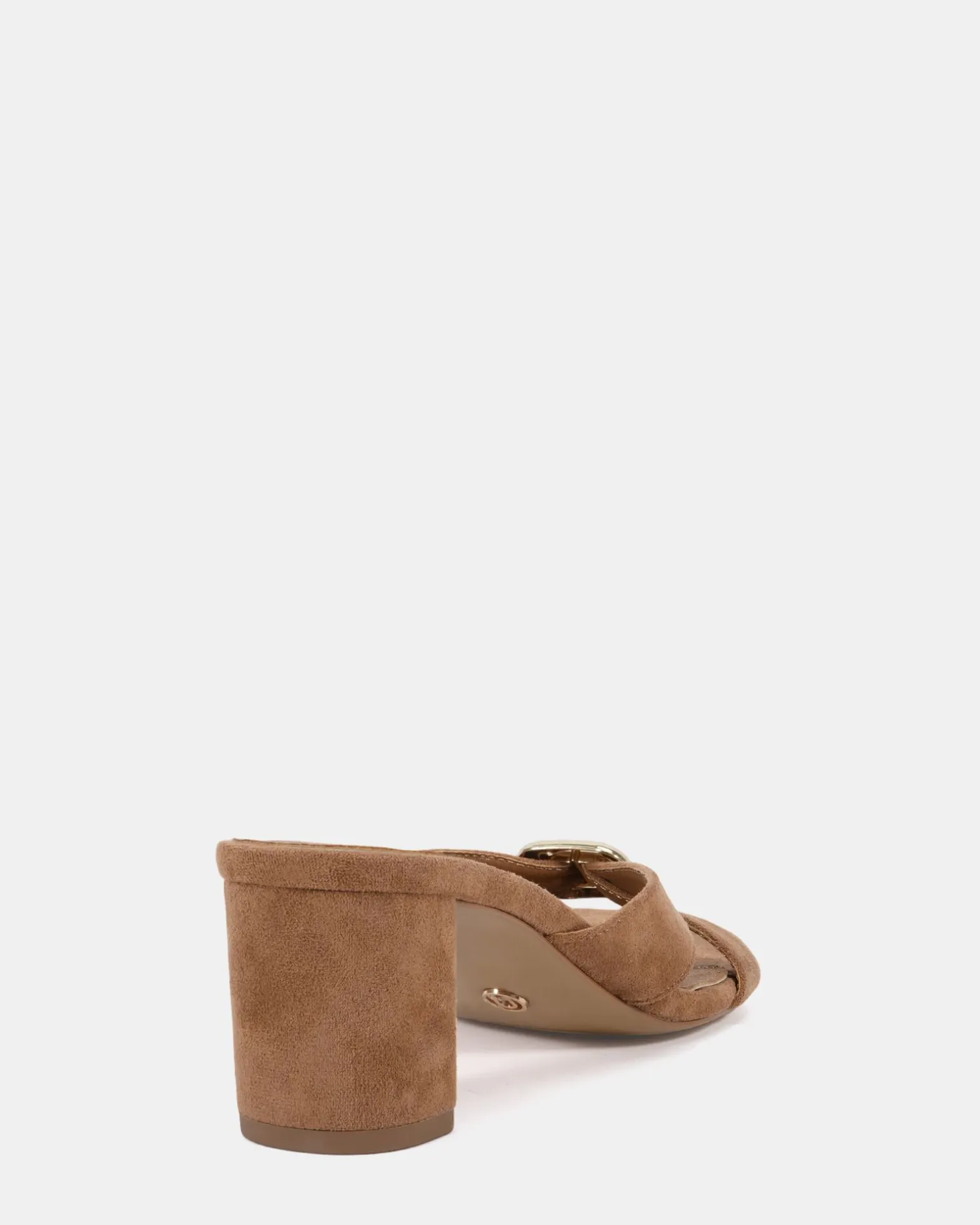 FINNEGAN Caramel Suede Block Heels