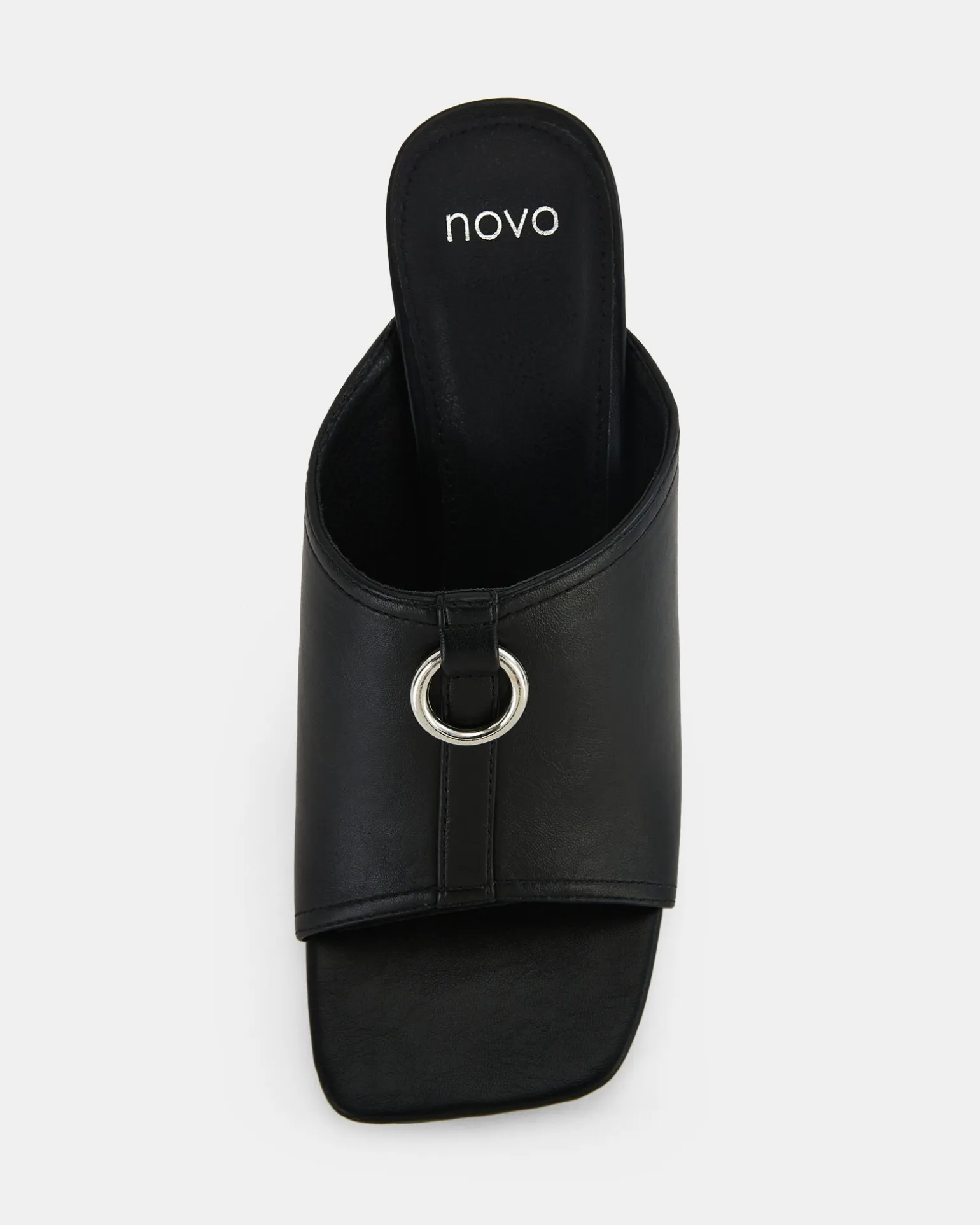 FRODO BLACK Open Toe Heels
