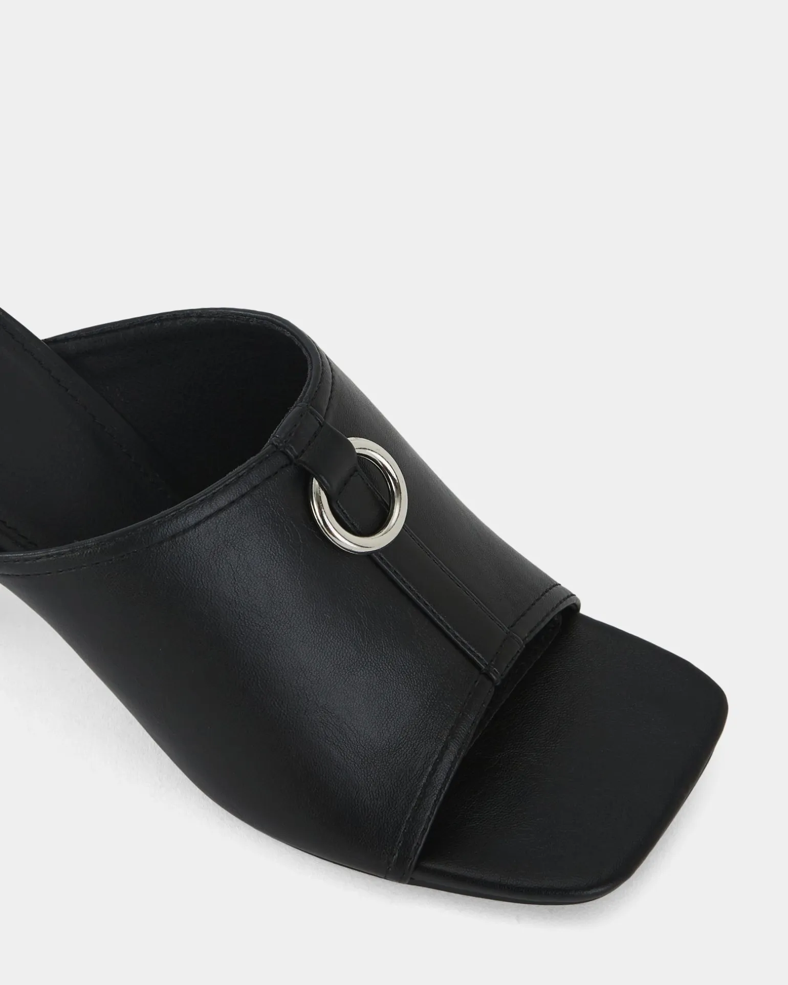 FRODO BLACK Open Toe Heels