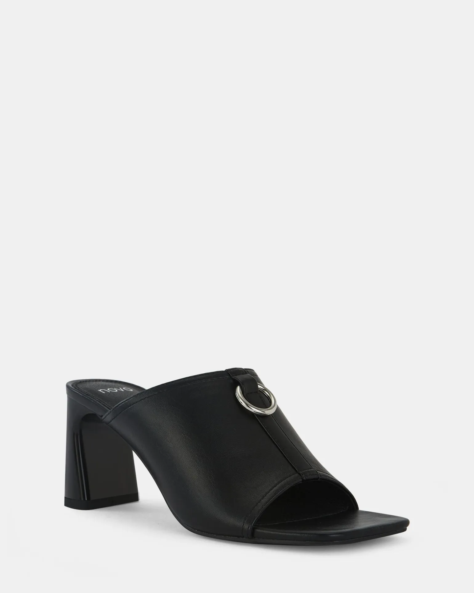 FRODO BLACK Open Toe Heels
