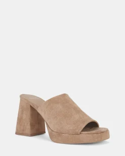 FUTURA CAMEL Open Toe Heels