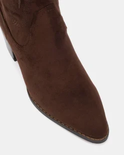 HALLOW ESPRESSO SUEDE Long Boots