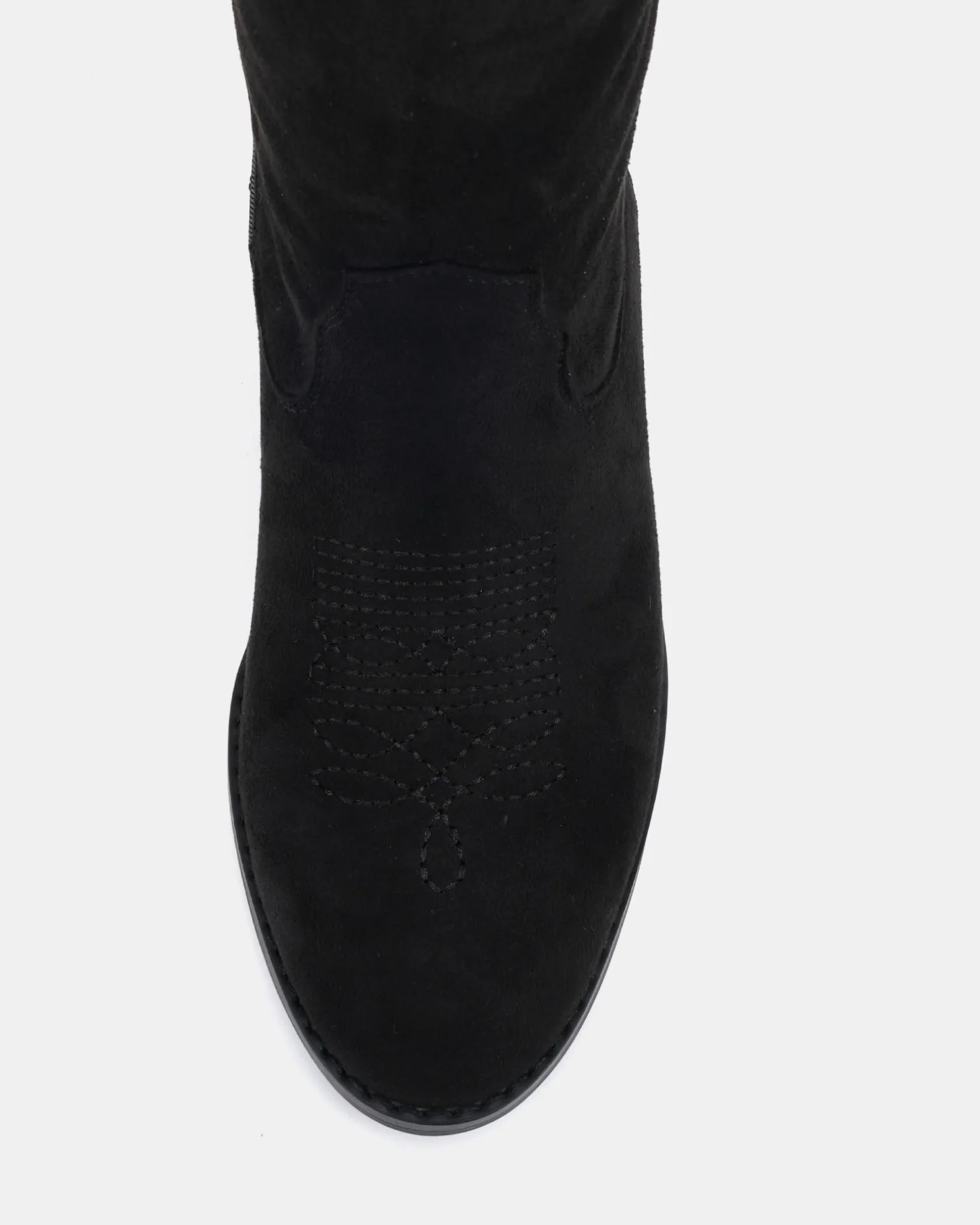 HARLAN Black Suede Long Boots