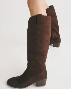 HARLAN ESPRESSO SUEDE Long Boots