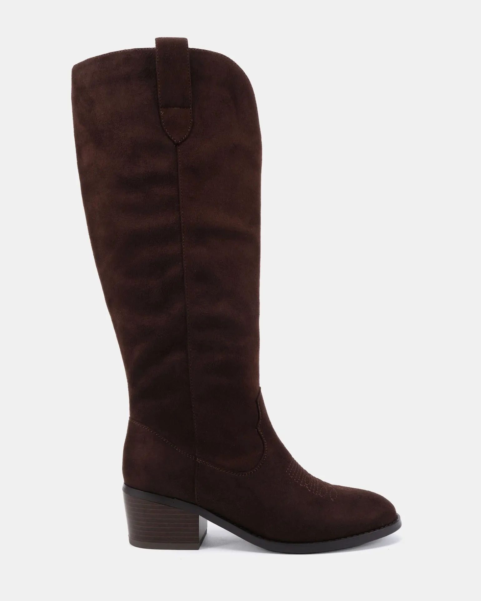 HARLAN ESPRESSO SUEDE Long Boots