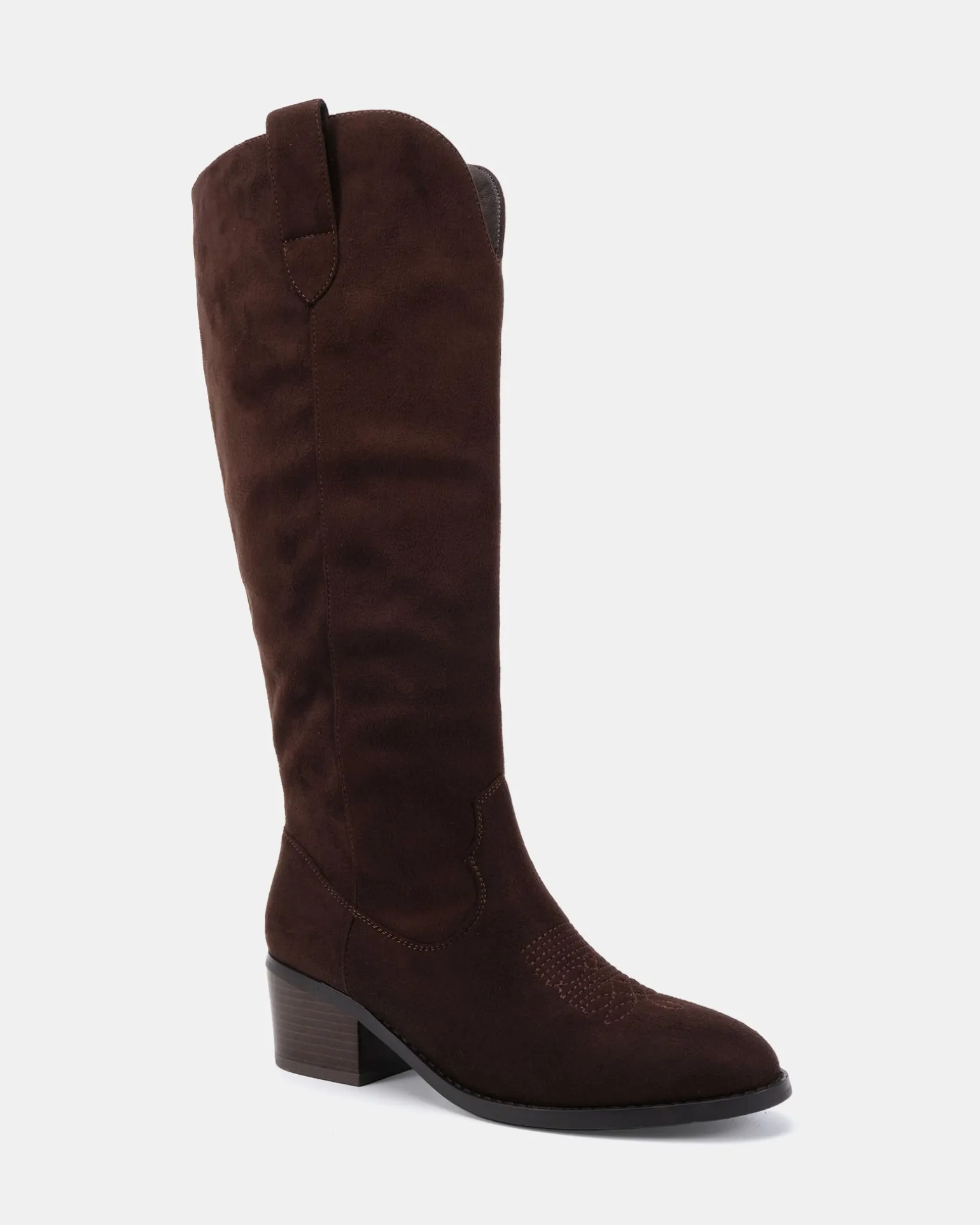 HARLAN ESPRESSO SUEDE Long Boots
