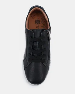 HATTIE RIVERS BLACK Lace Up Sneakers