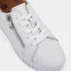 HATTIE RIVERS WHITE Lace Up Sneakers