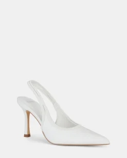 IANTHE WHITE Closed Toe Heels