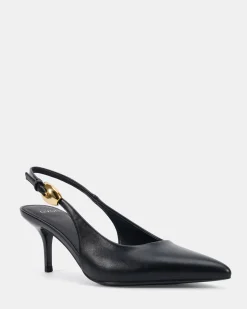 ICONIC Black Smooth Pumps