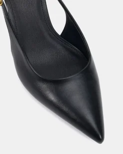 ICONIC Black Smooth Pumps
