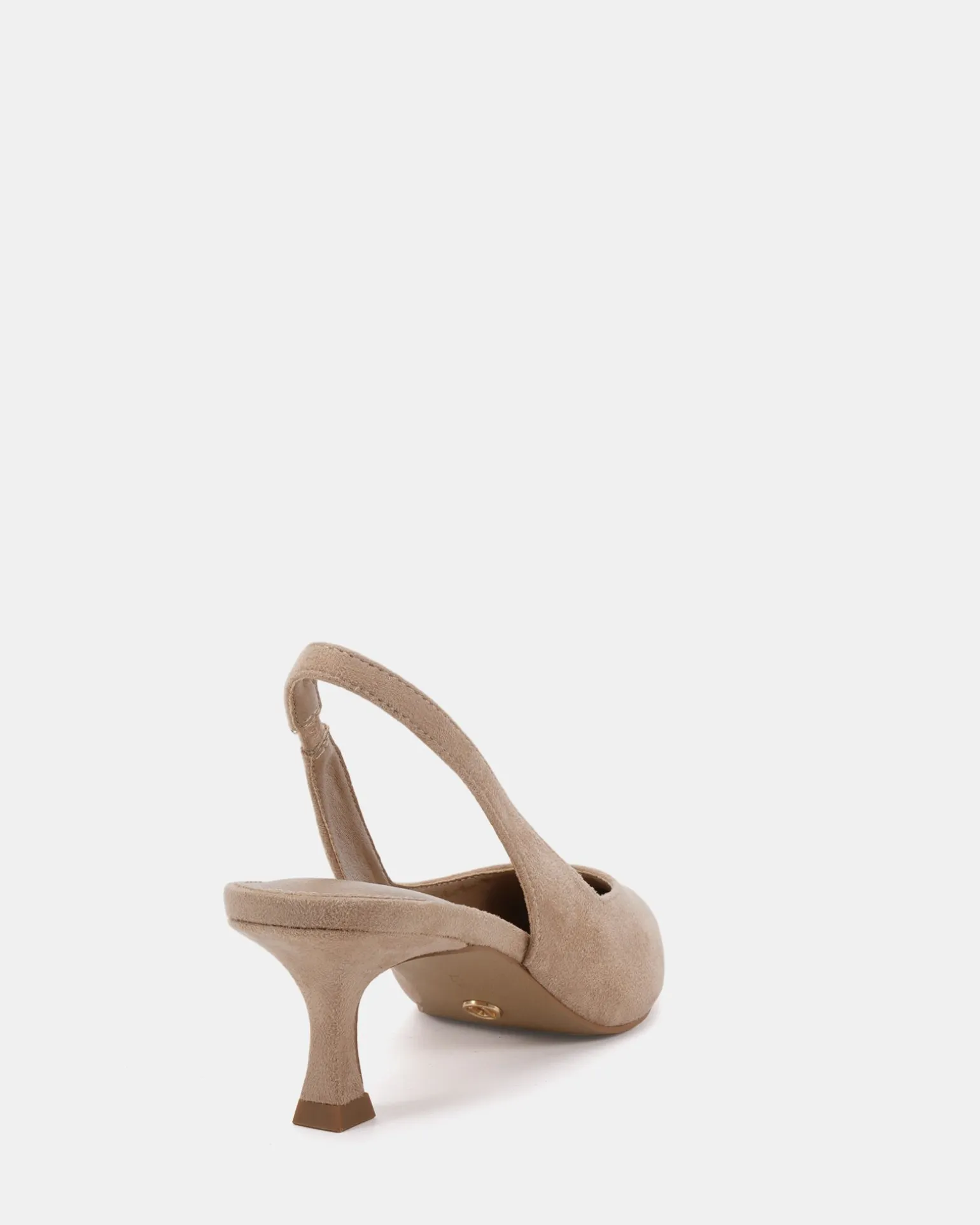 IDINNA Neutral Suede Low Heels