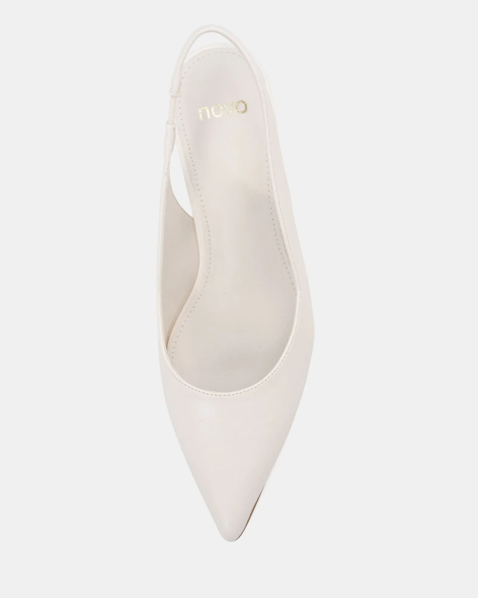 IDINNA White Smooth Low Heels