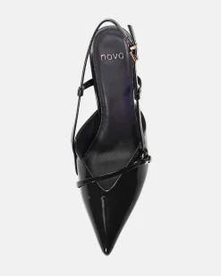 IDLE Black Patent Pumps