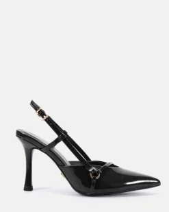 IDLE Black Patent Pumps
