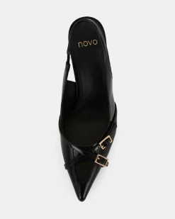 IGGI Black Patent High Heels