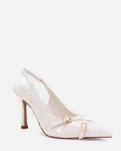 IGGI White Patent Pumps