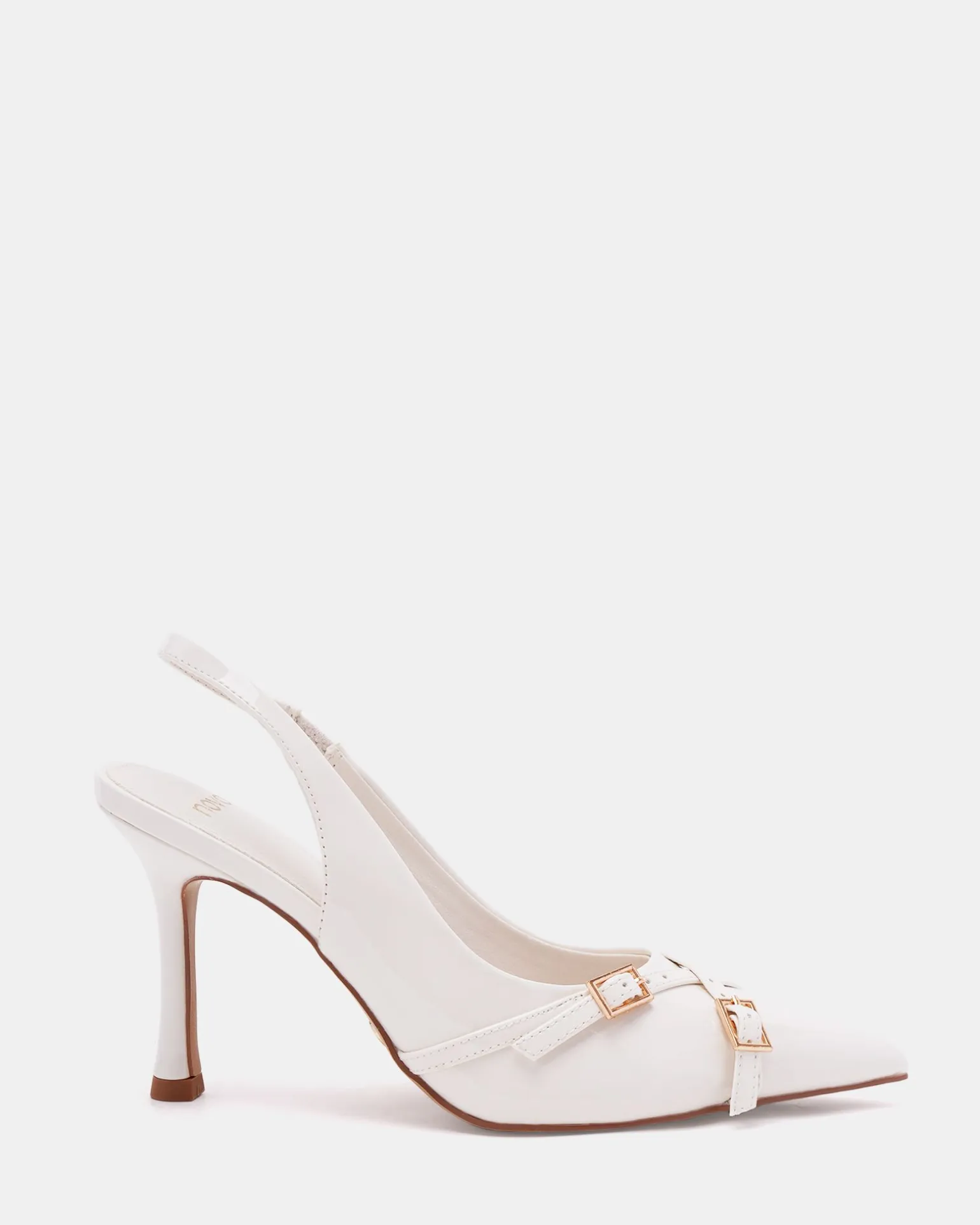 IGGI White Patent Pumps