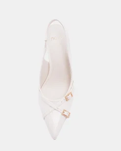 IGGI White Patent Pumps