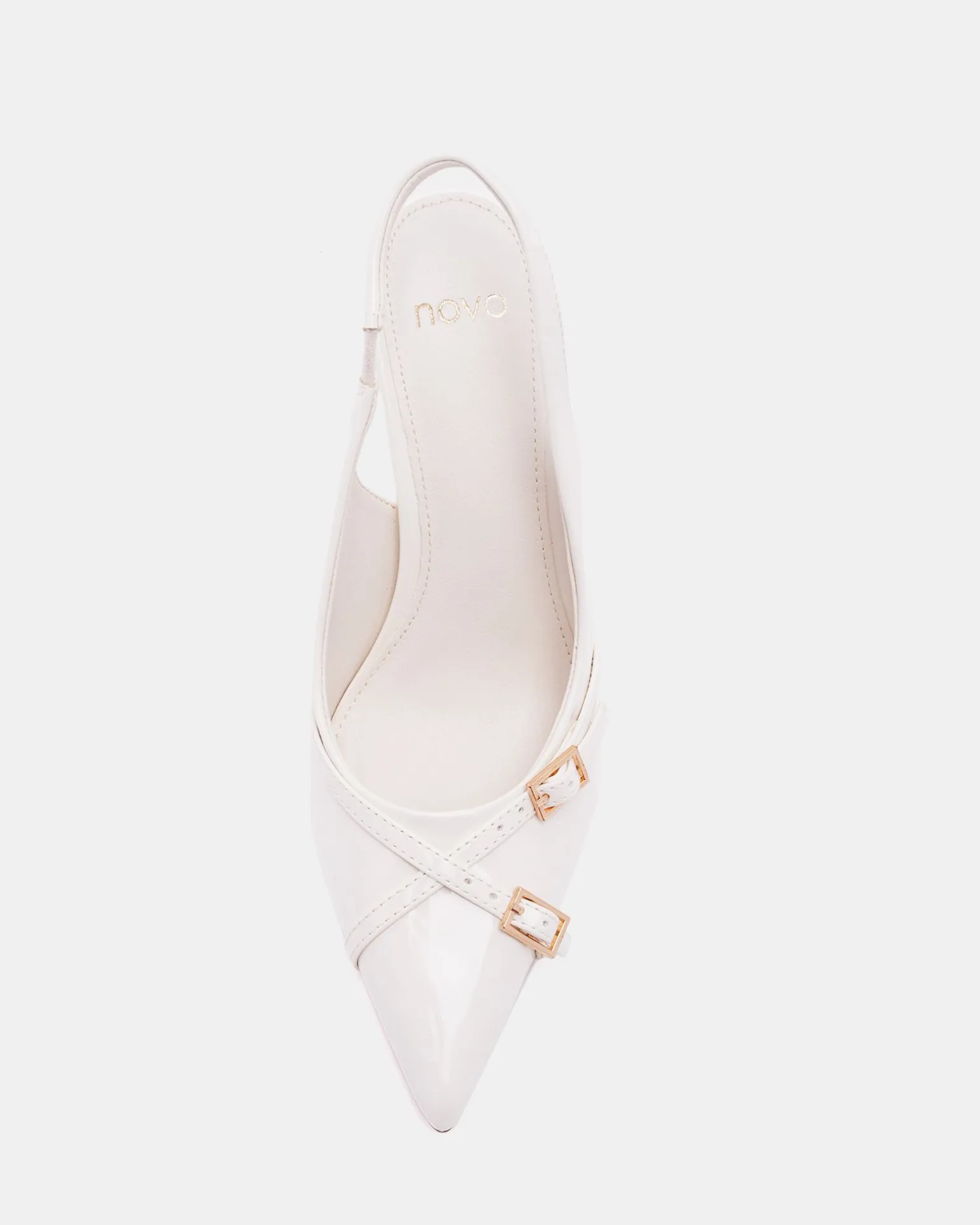 IGGI White Patent Pumps