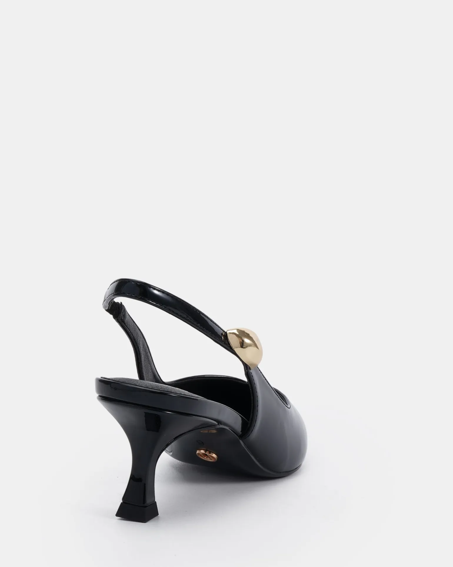 IONIZE Black Patent High Heels