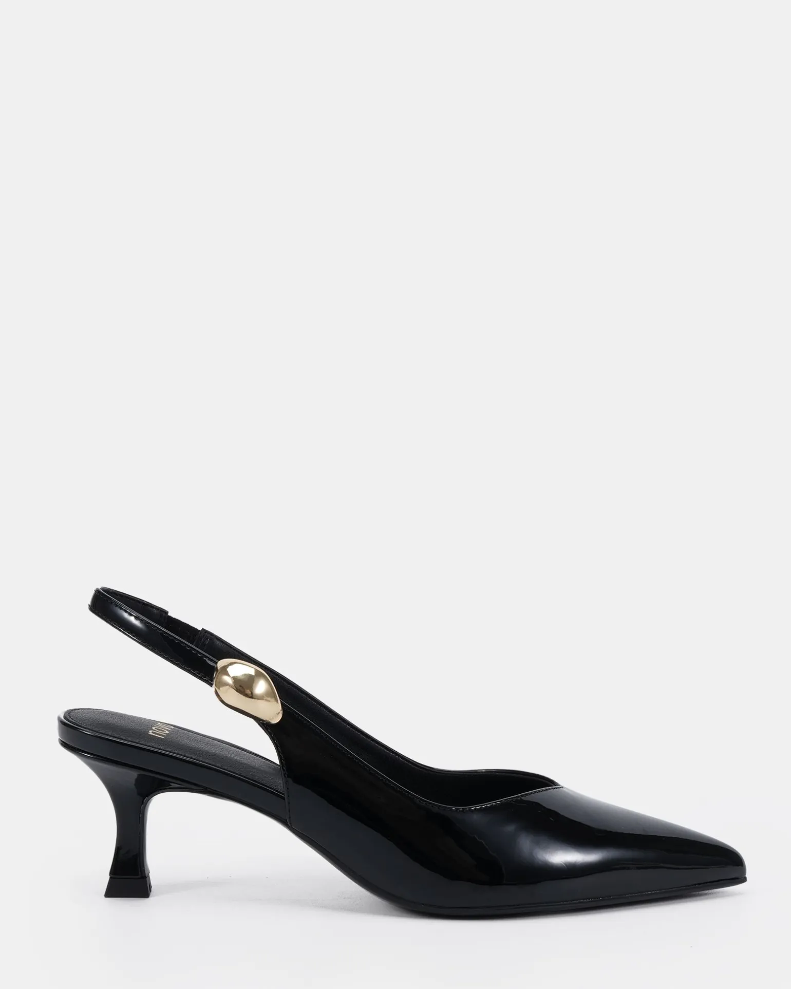 IONIZE Black Patent High Heels