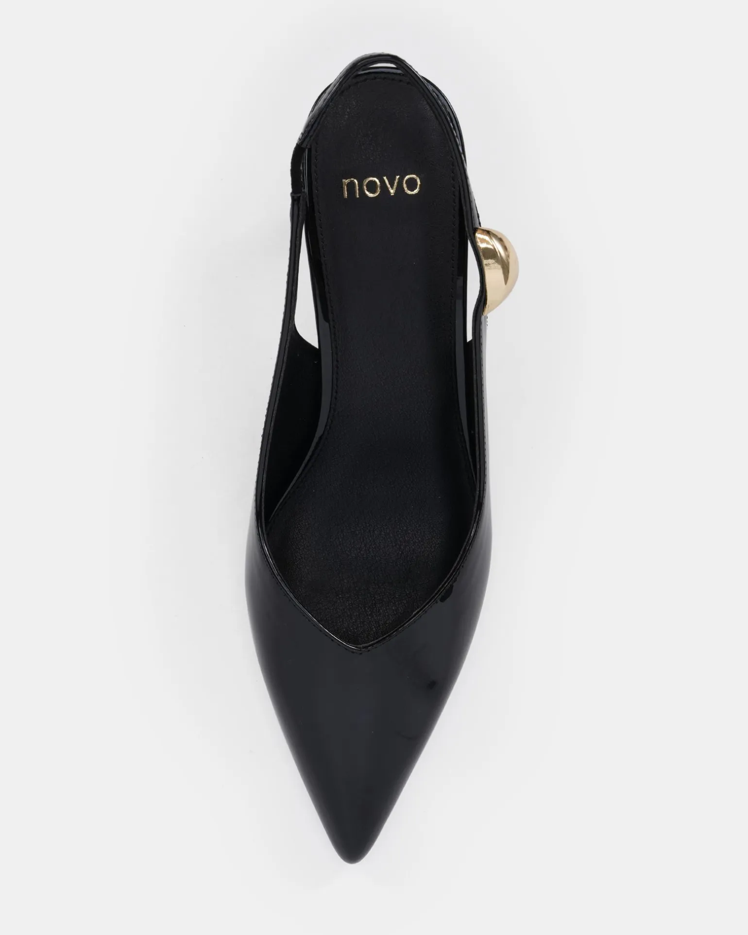 IONIZE Black Patent High Heels