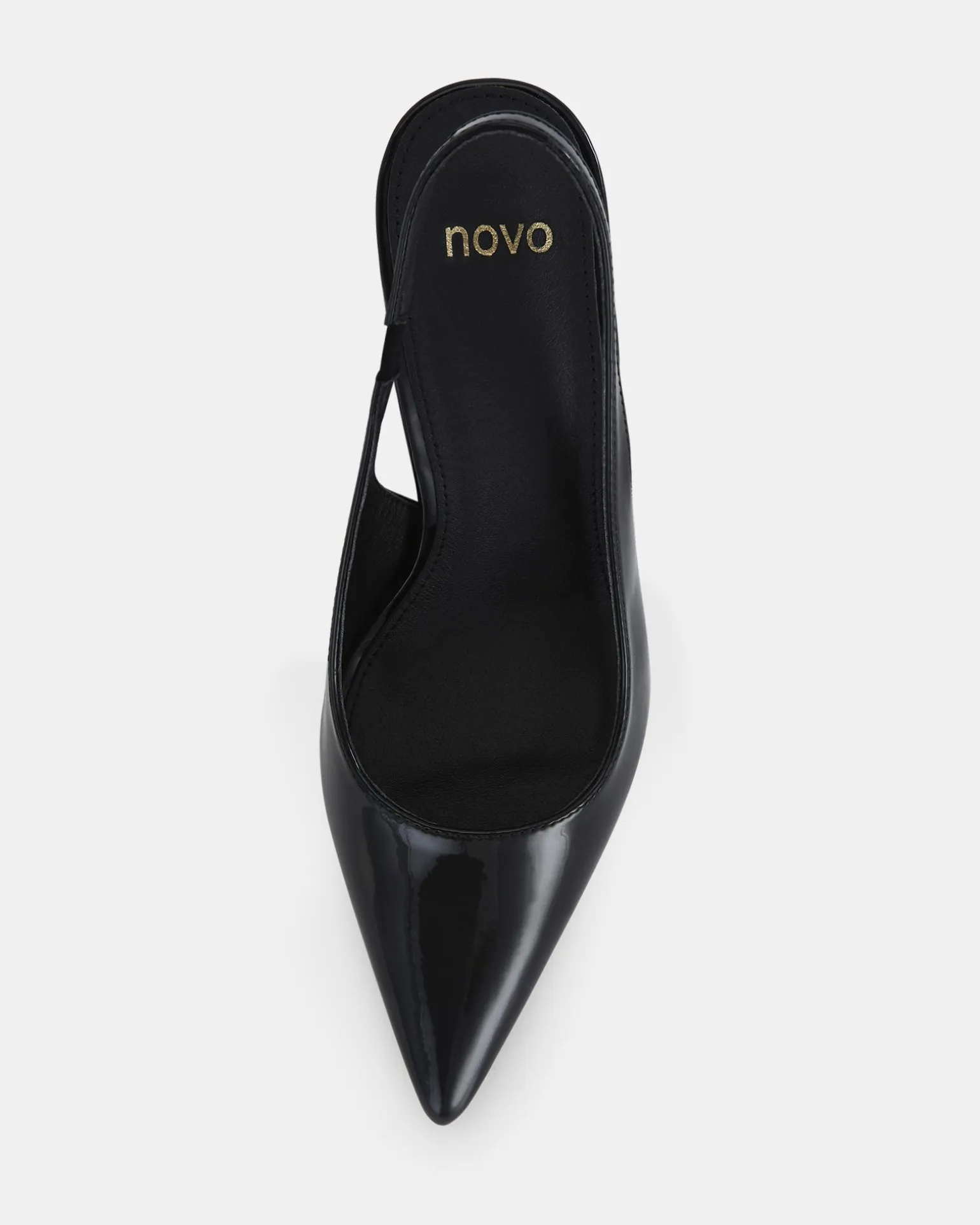 IRAYA Black Patent Pumps
