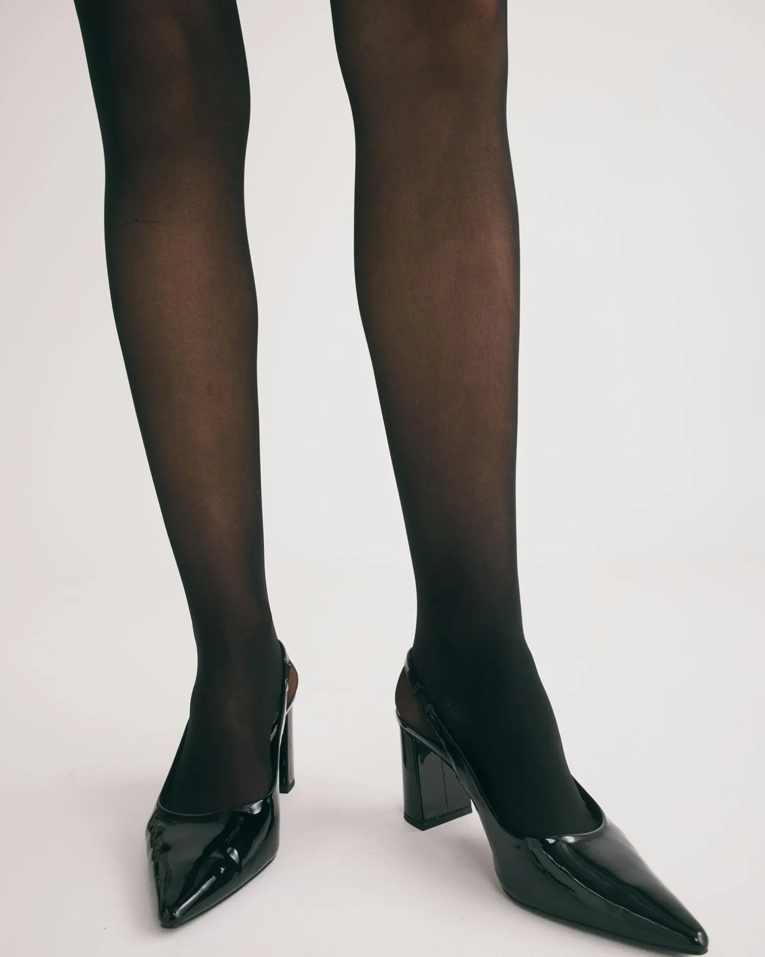 IRIE Black Patent Mid Heels