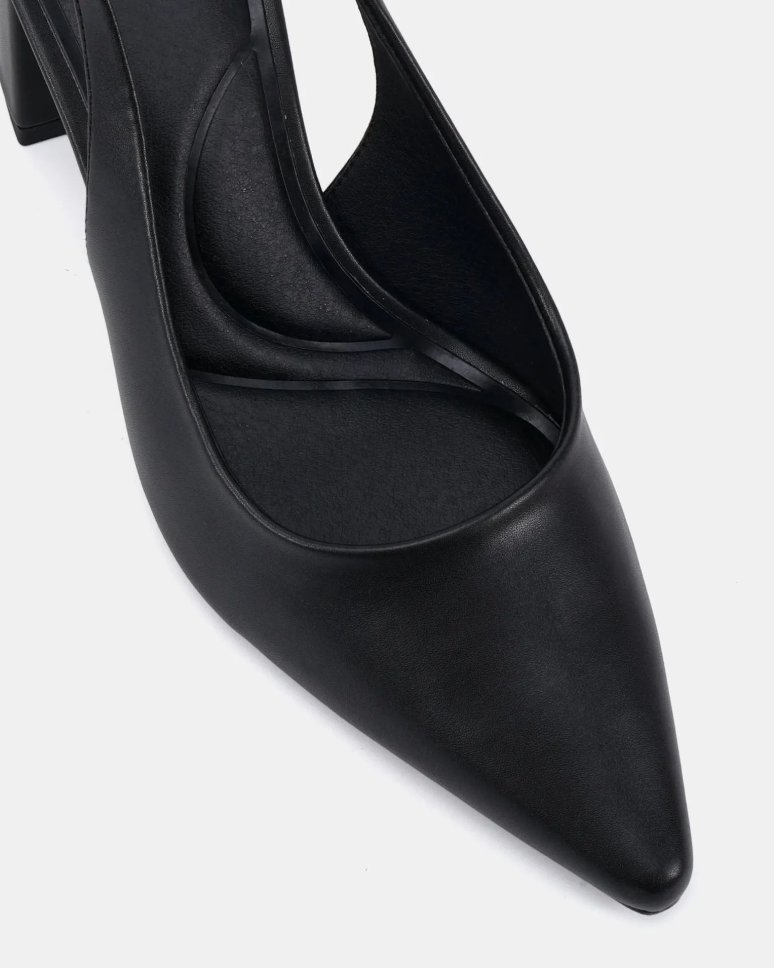 IRIE Black Smooth Mid Heels